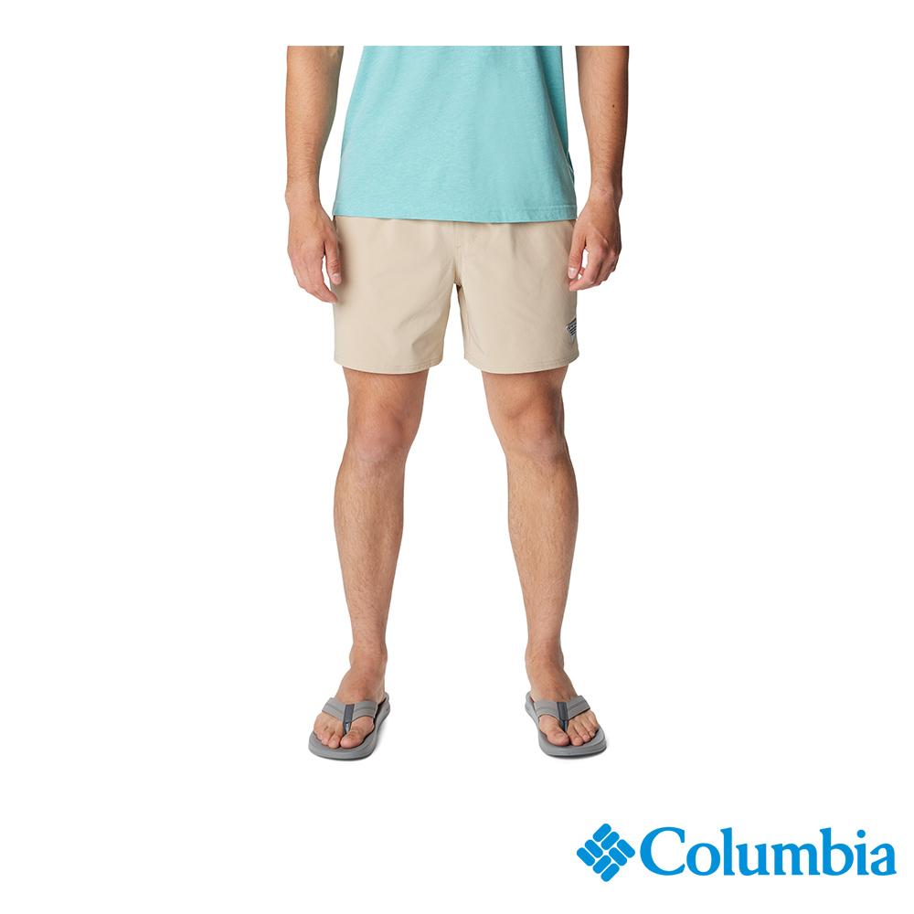 Columbia 哥倫比亞 男款- 超防曬UPF50防潑短褲-卡其色 UFM65940KI/JS
