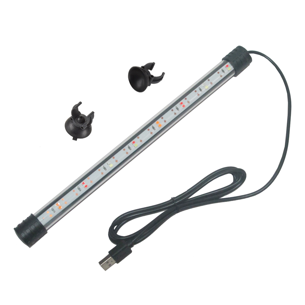 月陽 水族箱用28公分LED多色光水陸兩用高亮水草燈水族燈植物栽培燈(WA28TU)