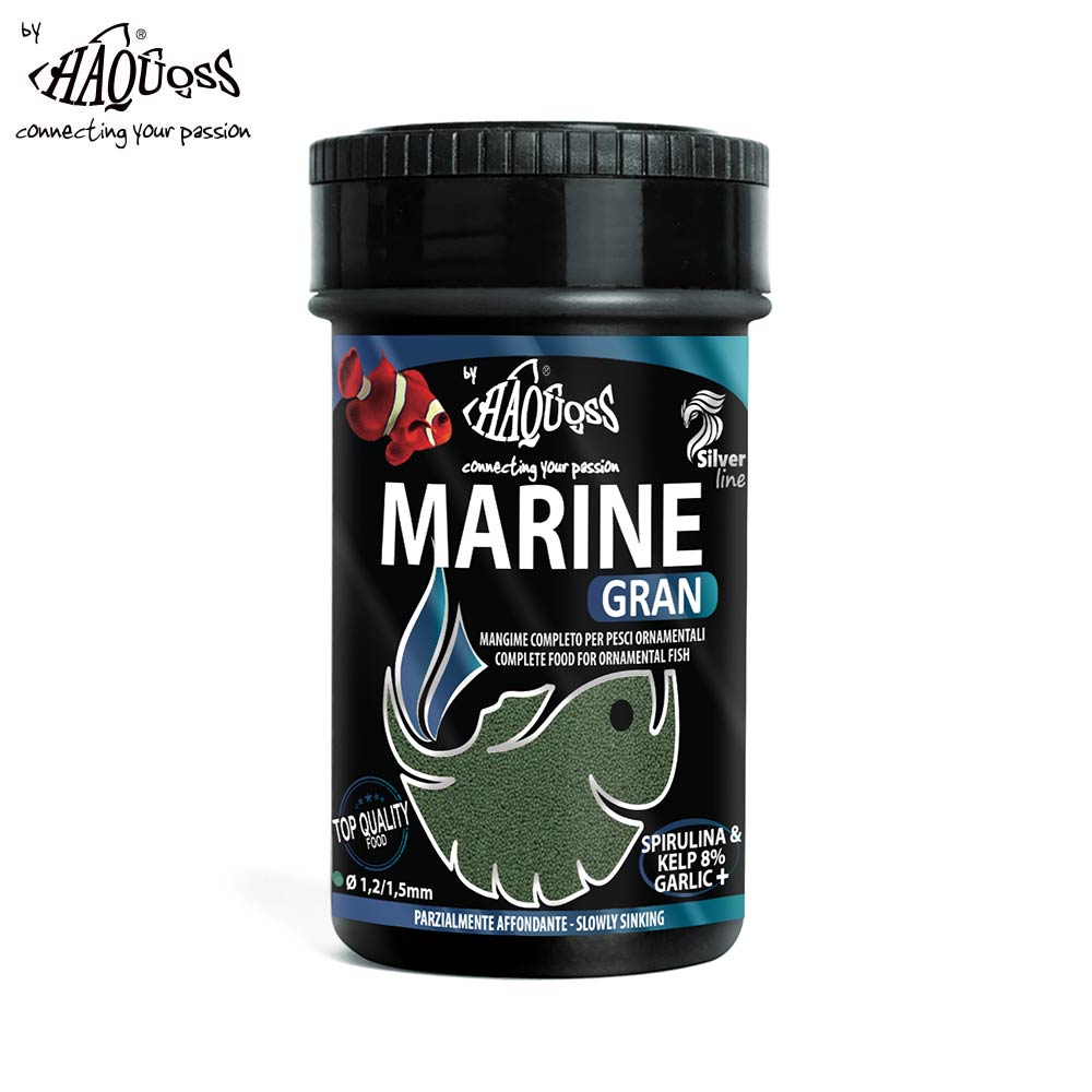 HAQUOSS 義大利海酷 全方位配方緩沉顆粒 250ml 適用中小型海魚 魚飼料