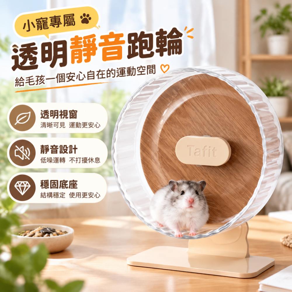 【蔓斯菲】倉鼠跑輪 金絲熊超靜音 滾輪解悶 運動玩具