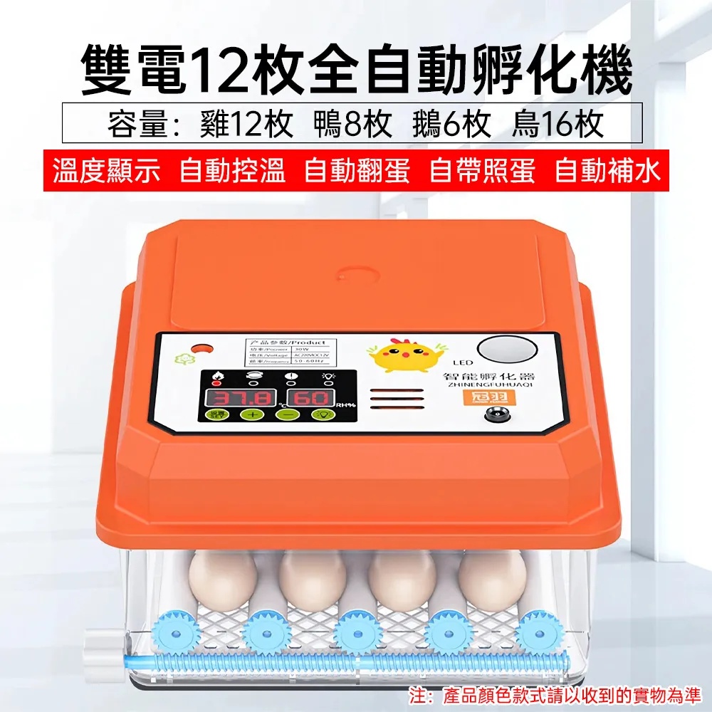 【暢麥】台灣現貨 孵化機 自動補水孵蛋器 110V 寬電壓孵蛋箱 雞鴨鳥蛋通用孵化器 滾軸可調孵蛋機
