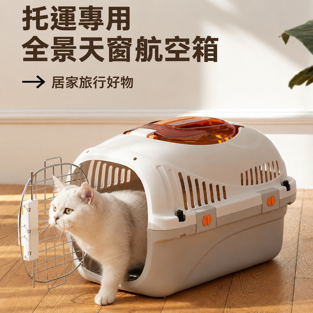 星輝暦】 貓箱貓包寵物航空箱貓籠子小型犬托運箱外出寵物航空箱（適用