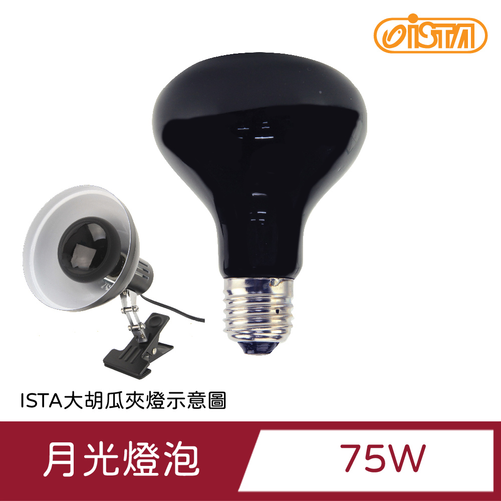 ISTA 伊士達 75W爬蟲小動物月光保溫燈泡(不發光)