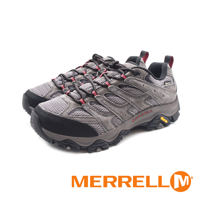 Merrell 邁樂 (男)MOAB 3 GORE-TEX防水經典登山健行鞋 男鞋-寬楦灰