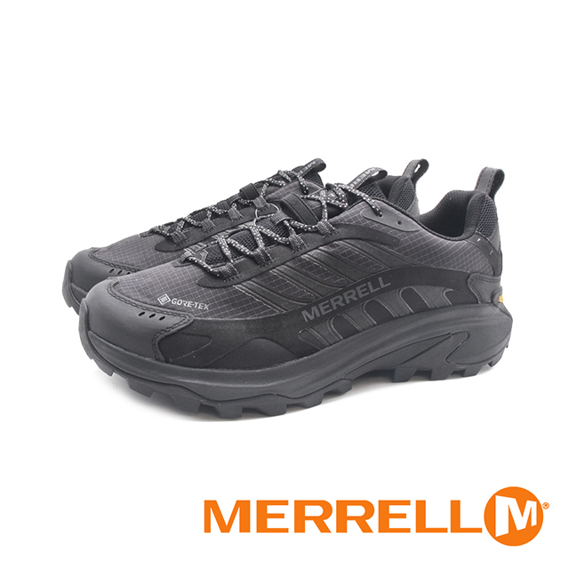Merrell 邁樂 (男)MOAB SPEED 2 GORE-TEX防水郊山健行鞋 男鞋-寬楦黑