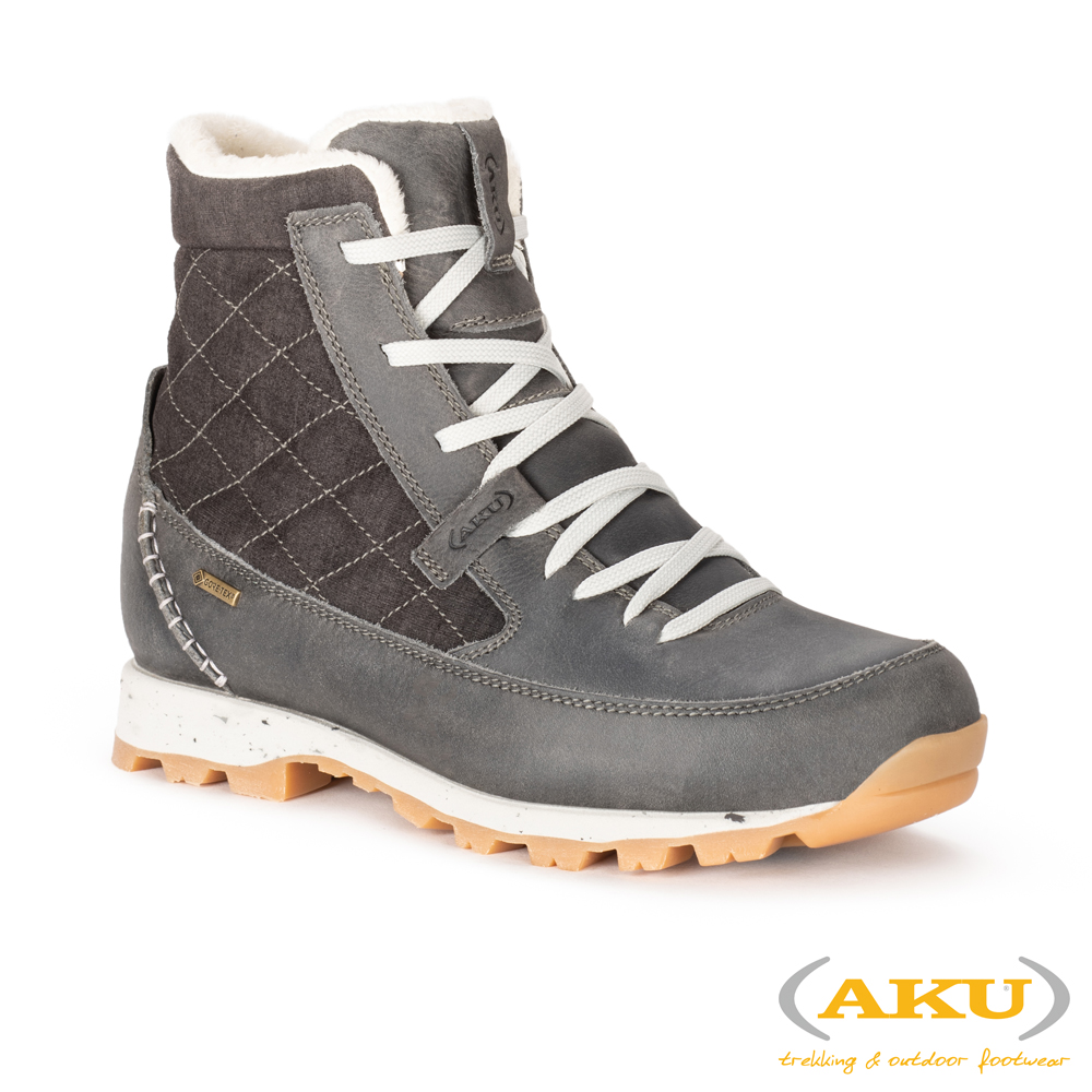 AKU 女 中筒 Arctic Grip休閒抗滑健行雪靴 灰 EGA GTX WS