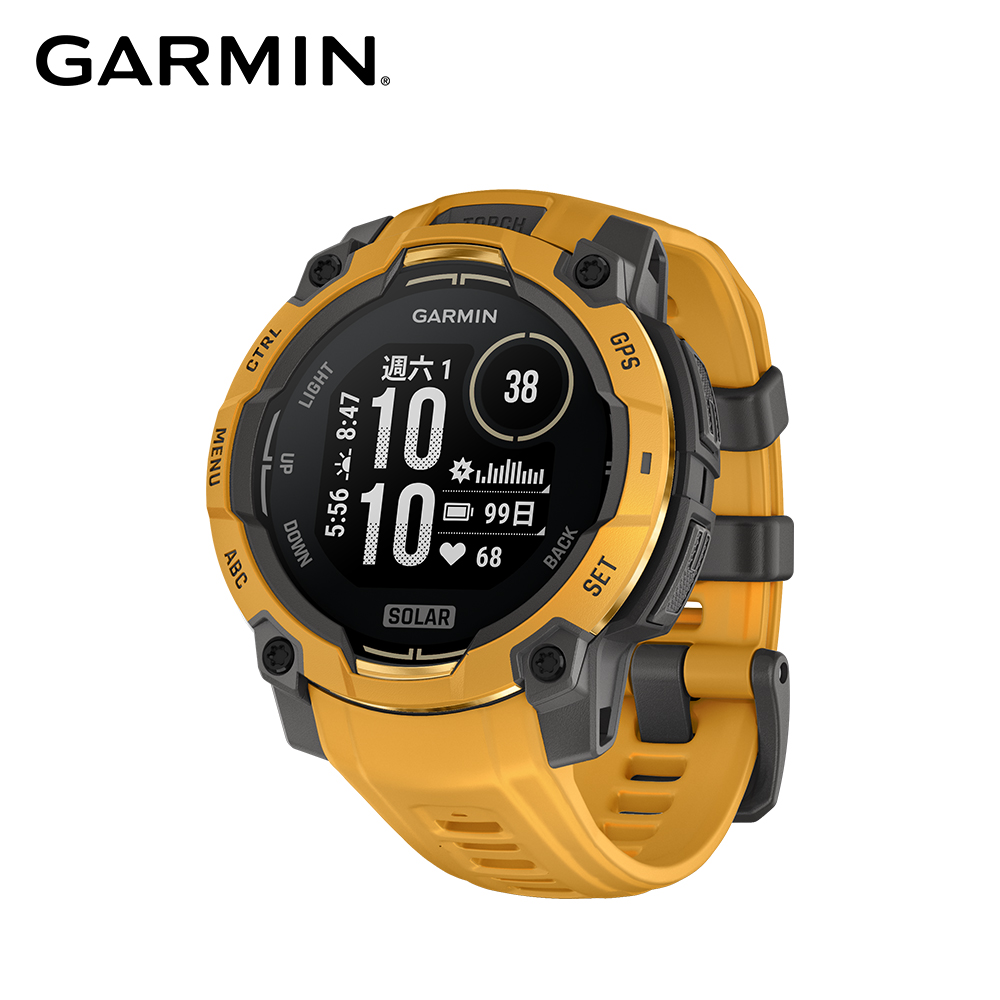 INSTINCT 3 Solar 本我系列 太陽能GPS腕錶 45mm 日耀黃