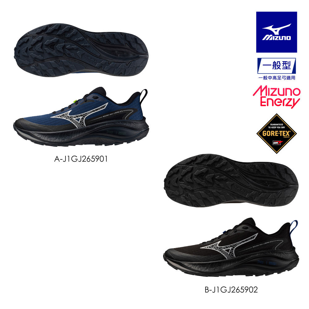 MIZUNO 美津濃WAVE DAICHI 9 GTX 男款慢跑鞋J1GJ2556XX（任選一色