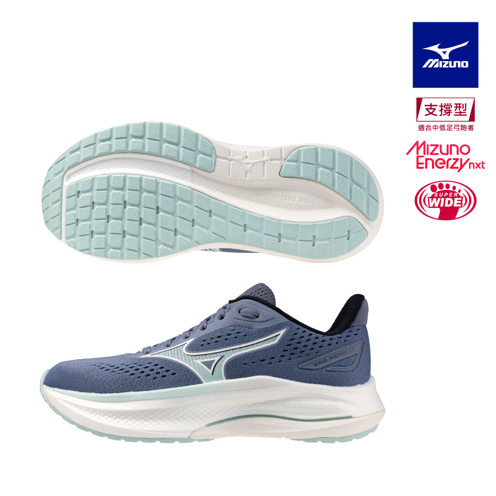 MIZUNO 美津濃 WAVE INSPIRE 22 女款 慢跑鞋 J1GD264573