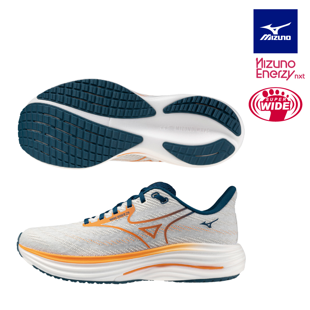 MIZUNO 美津濃WAVE RIDER 29 男款慢跑鞋J1GC2504XX J1GC256581（任選