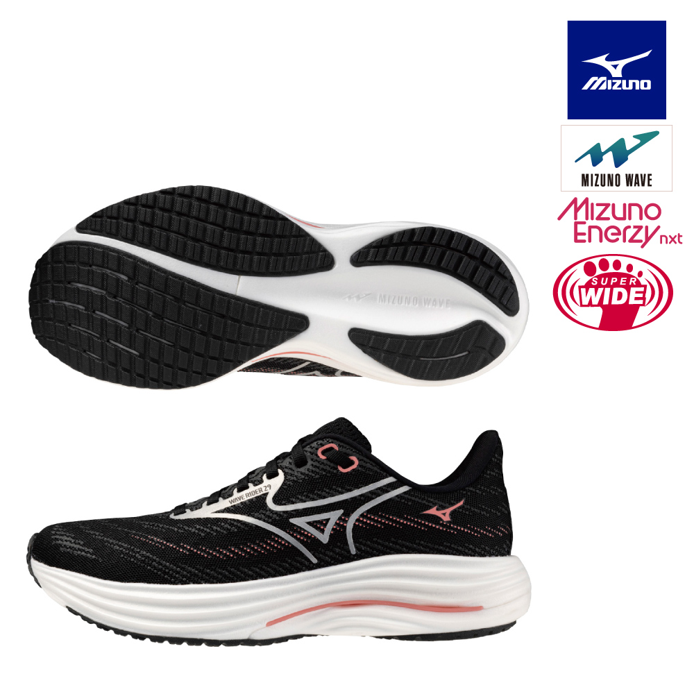 MIZUNO 美津濃 WAVE RIDER 29 女款慢跑鞋 J1GD250675