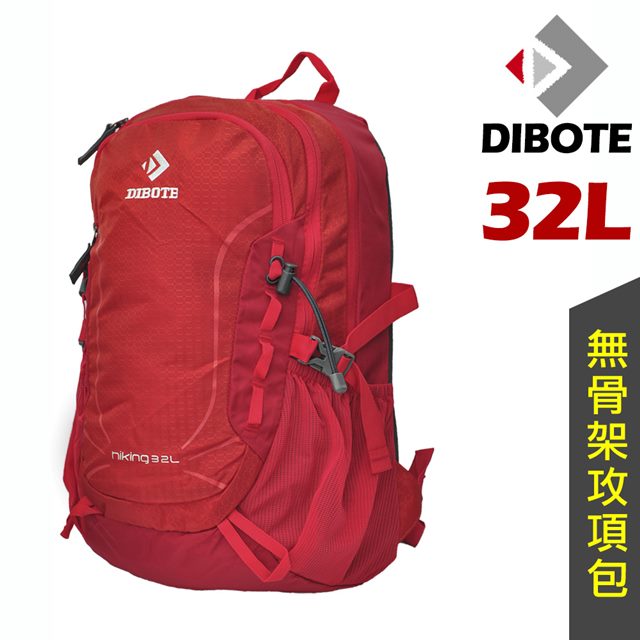 DIBOTE 迪伯特 軟背攻頂包登山背包 - 32L (紅色)