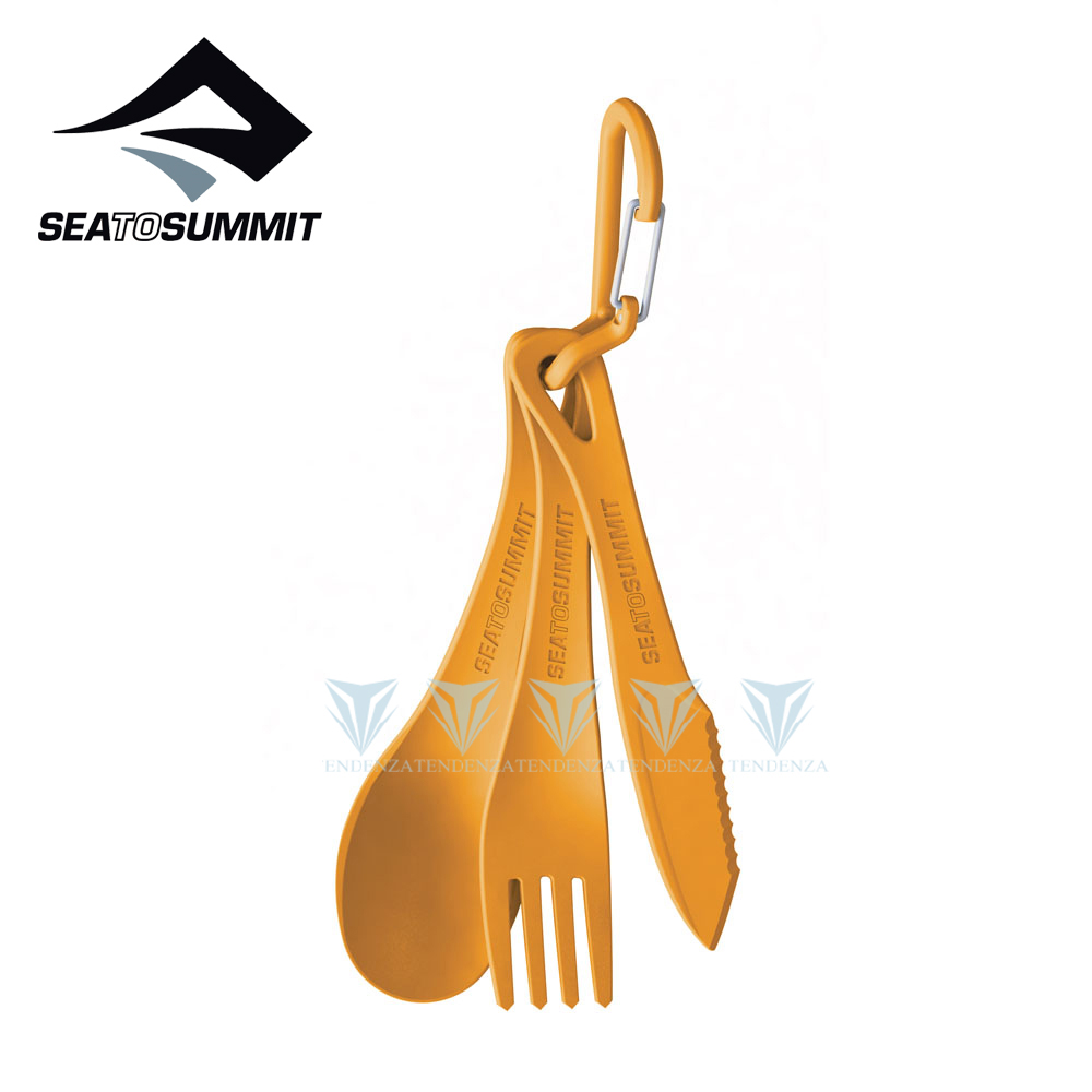 露營 Sea to summit Delta 餐具套裝刀、叉、湯匙橘