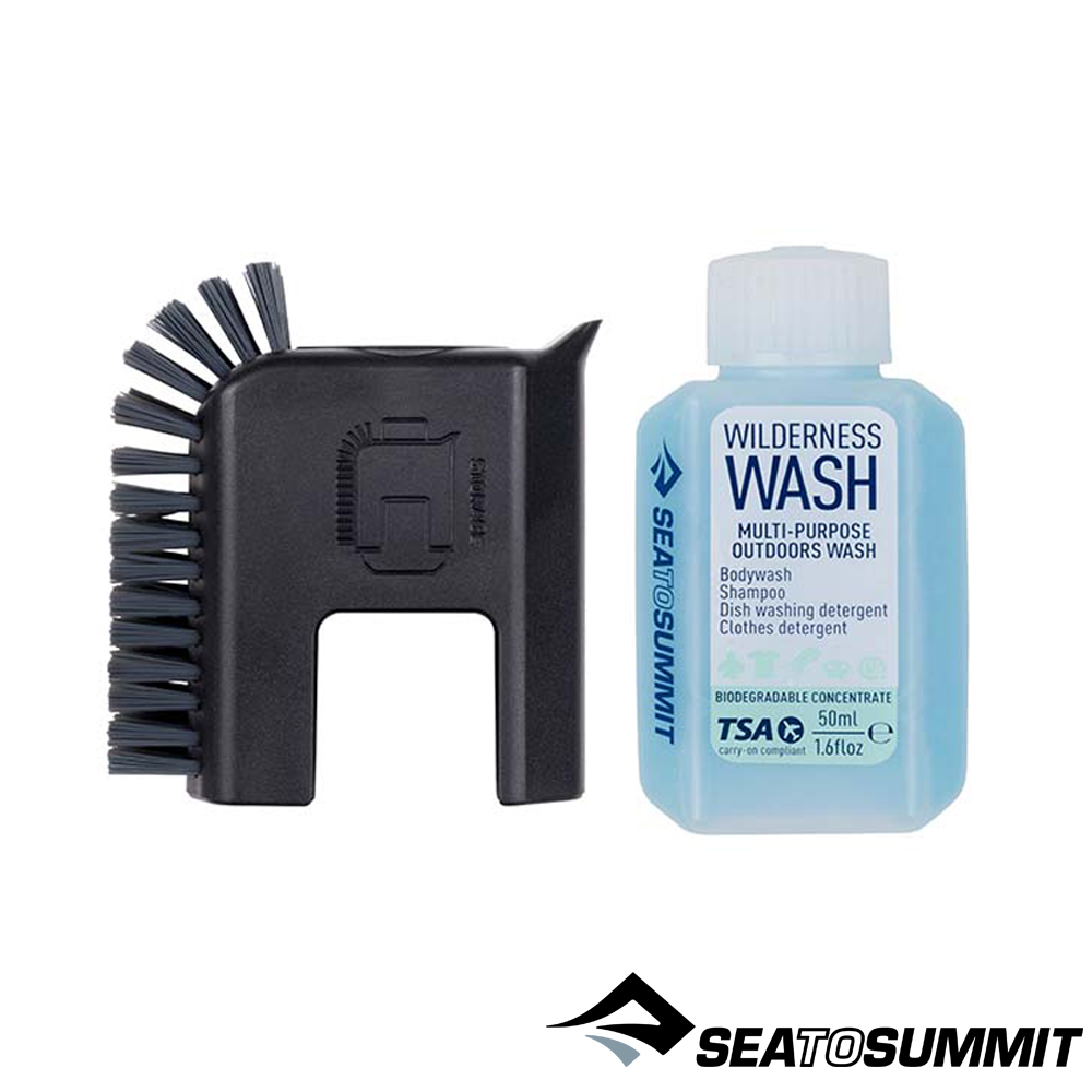 【Sea to Summit 】鍋具清潔組刷子、清洗劑50ml