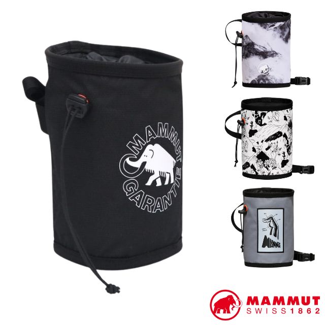 MAMMUT 長毛象 Gym crag chalk bag 超輕大開口耐磨攀岩粉袋(高階版_附腰帶/可當腰包) 2050-00340