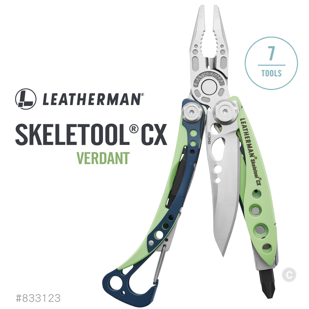 LEATHERMAN SKELETOOL CX 工具鉗/翠綠(未附尼龍套)#833123