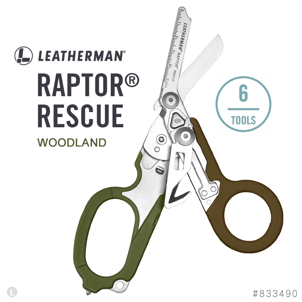 LEATHERMAN RAPTOR RESCUE 多功能工具剪/林地色 #833490