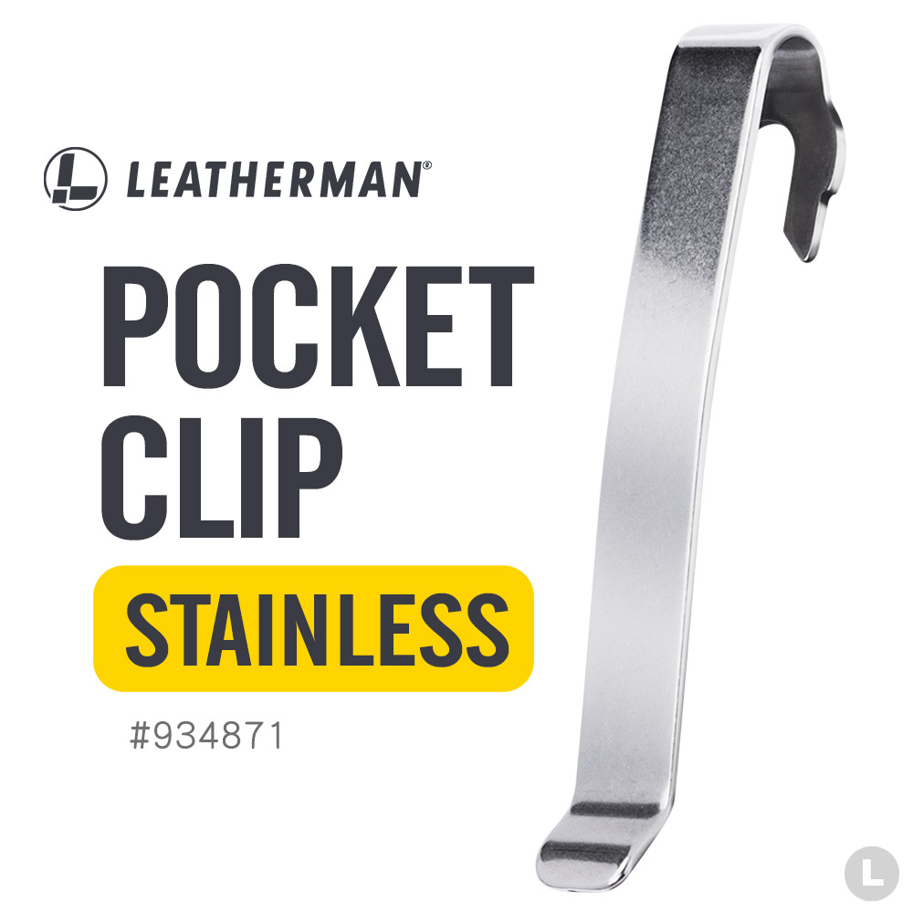 LEATHERMAN POCKET CLIP 可拆式背夾-亮銀色 #934871