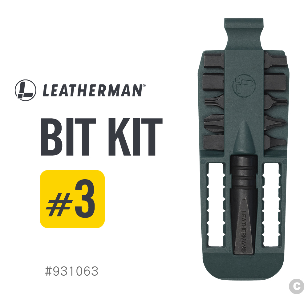 LEATHERMAN 綠色 / BIT KIT #3 可拆式工具組/黑 #931063