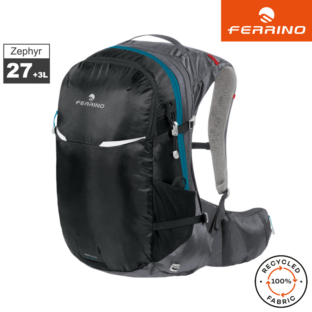 FERRINO Zephyr 27+3 登山健行透氣背包 75818 / NCC黑
