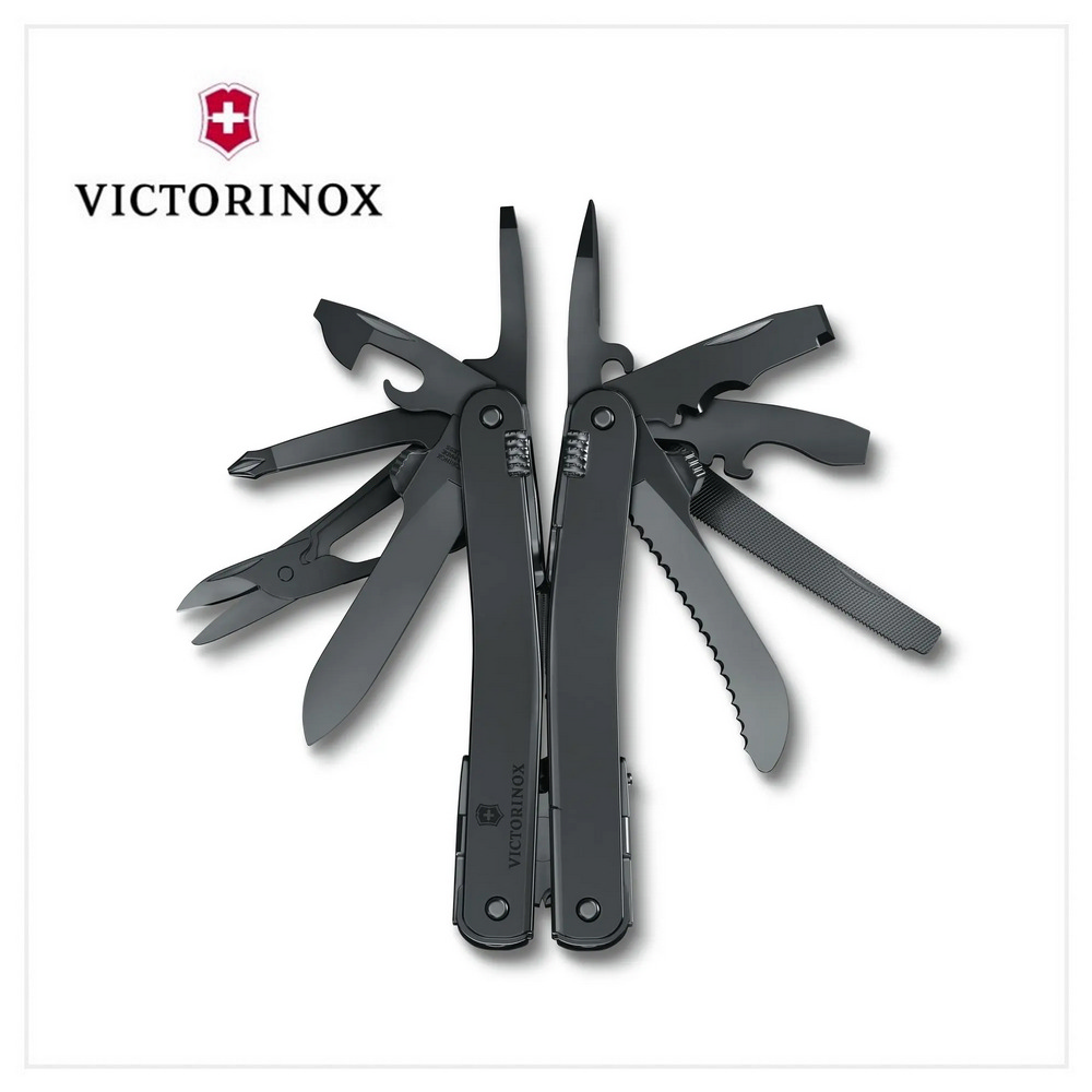 VICTORINOX 瑞士維氏Swiss Tool MXBS工具鉗105mm/24用/黑(3.0226.M3N