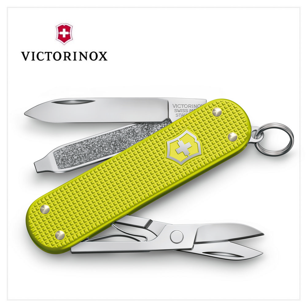 VICTORINOX 瑞士維氏 瑞士刀 58mm/5用/鋁合金/限量版電光黃 0.6221.L23
