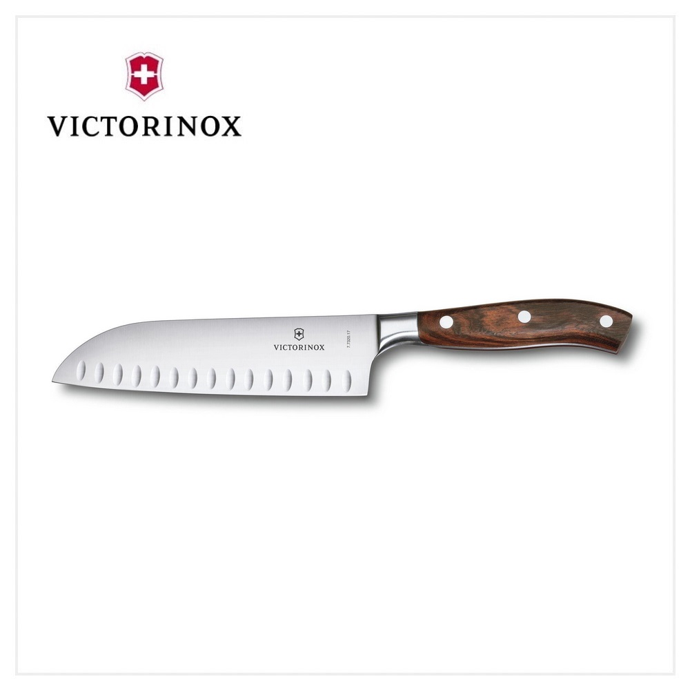 VICTORINOX 瑞士維氏 鍛造楓木柄三德刀 7.7320.17G