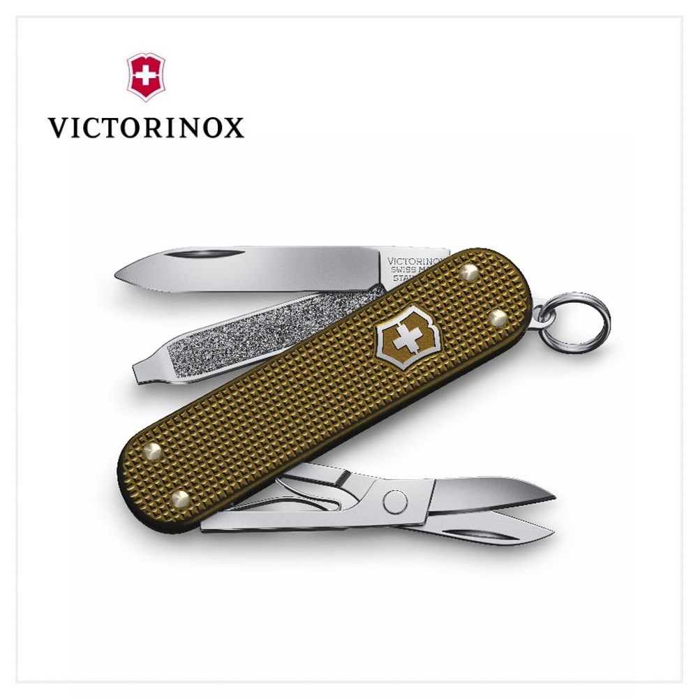 VICTORINOX 瑞士維氏 瑞士刀 鋁合金 5用 58mm 限量版軍綠色 0.6221.L24 - PChome 24h購物