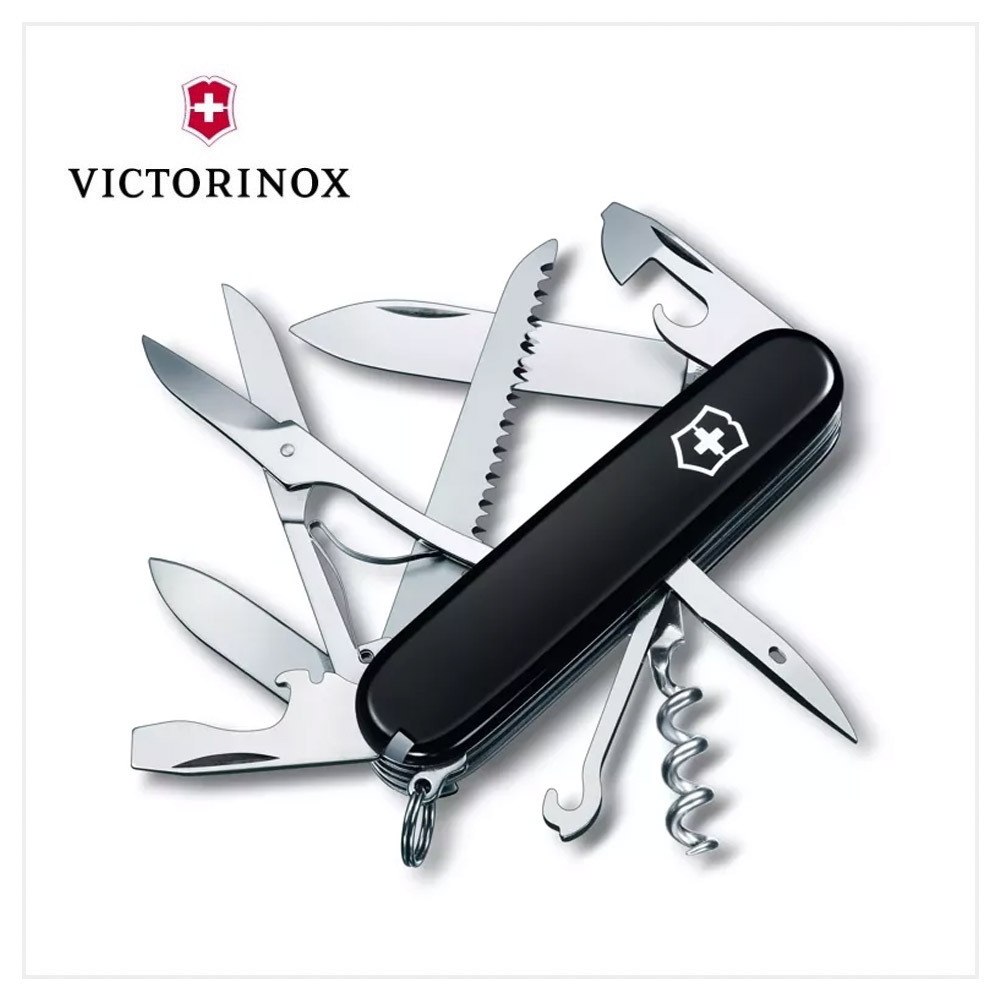 VICTORINOX 瑞士維氏 瑞士 Huntsman15用瑞士刀/91mm/黑 1.3713.3