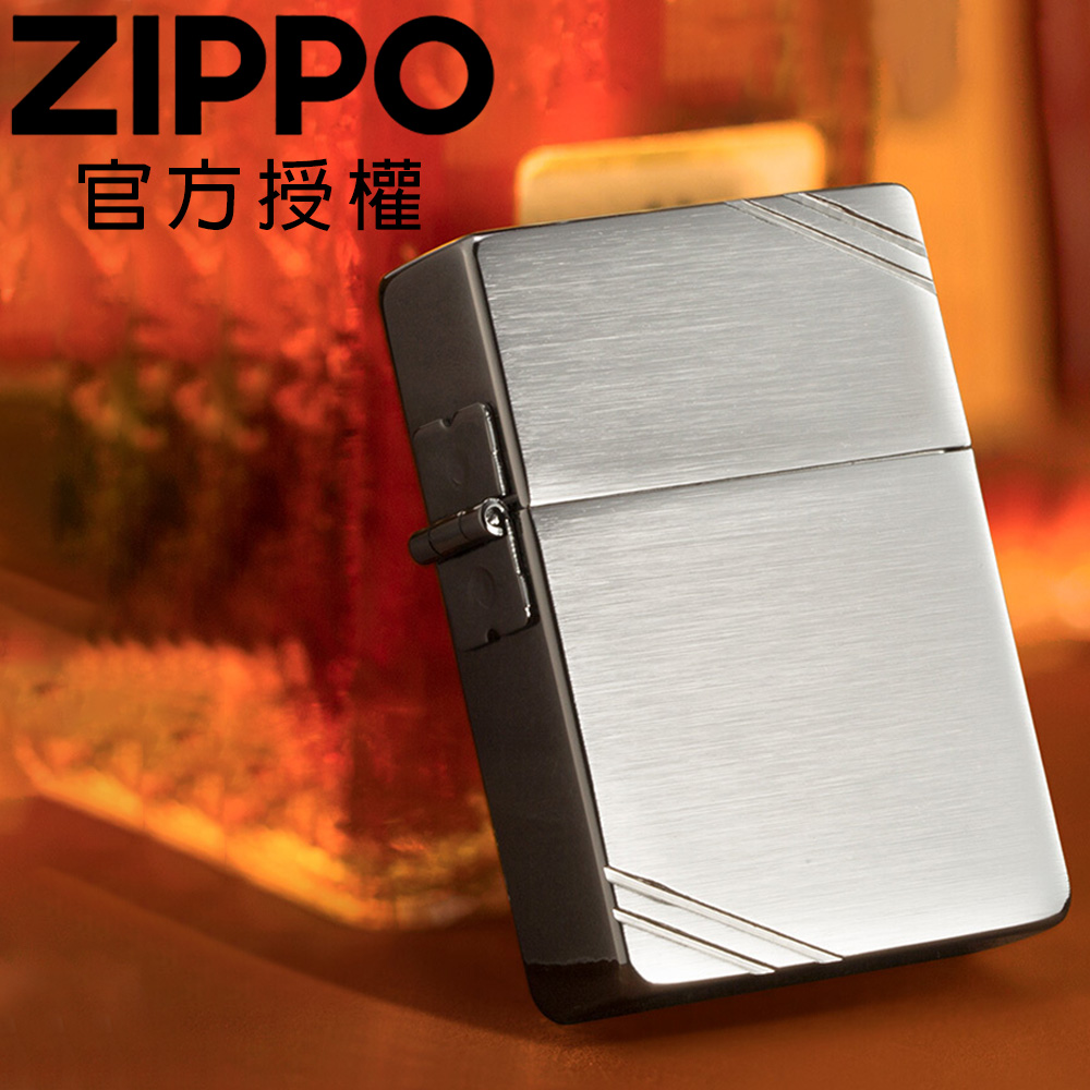 Zippo 【官方授權店】1935 Replica with Slashes 1935復刻斜切角防風打火機