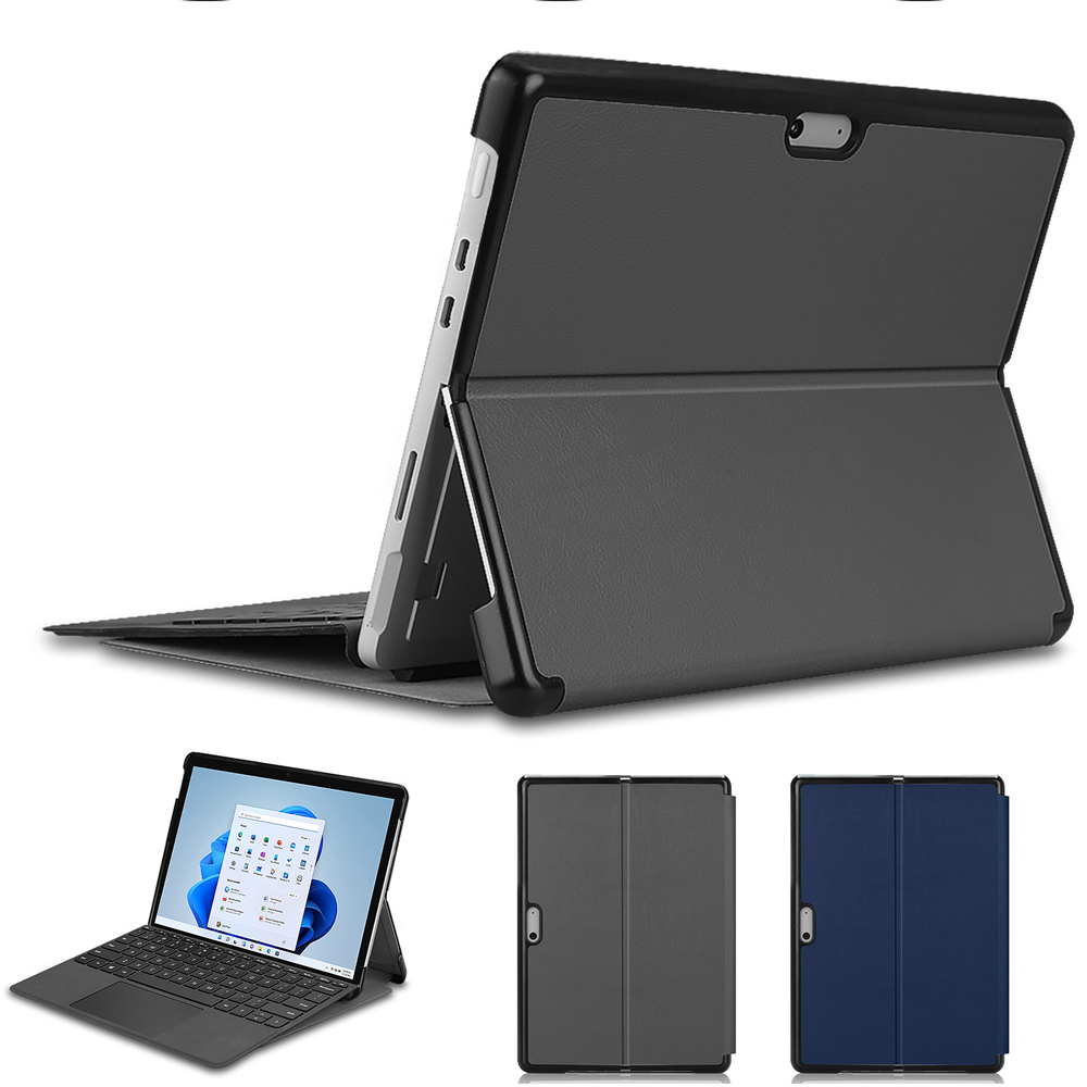 Microsoft 微軟 貼心設計!!可放鍵盤 方便攜帶 Surface Pro8 13吋 專用高質感可裝鍵盤平板電腦皮套 保護套