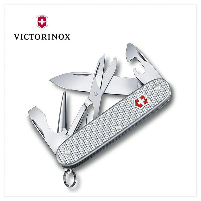 VICTORINOX 瑞士維氏 瑞士刀 Pioneer X/93mm/9用/銀格 0.8231.26