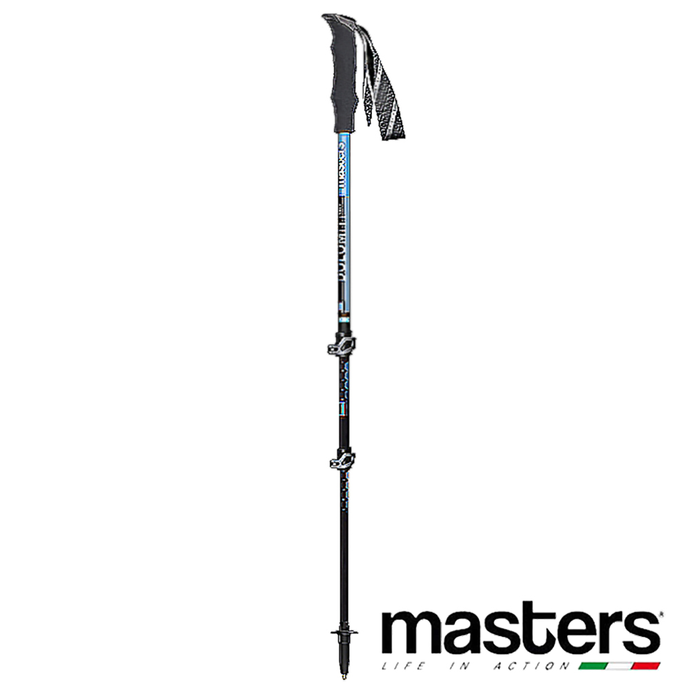 masters [義大利] DolomitiGT輕量卡魯快扣登山杖(黑藍)