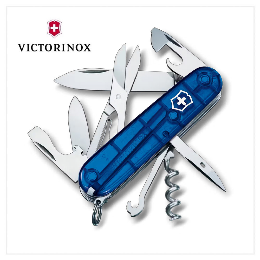 VICTORINOX 瑞士維氏 Climber14用瑞士刀/透藍 1.3703.T2