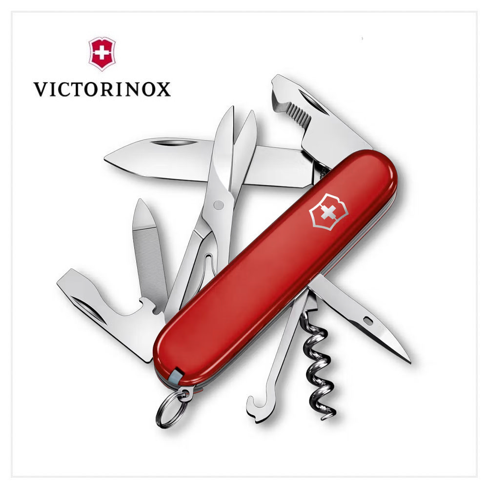 VICTORINOX 瑞士維氏 瑞士刀 Companion系列含開箱器 91mm 16用 紅 1.3909