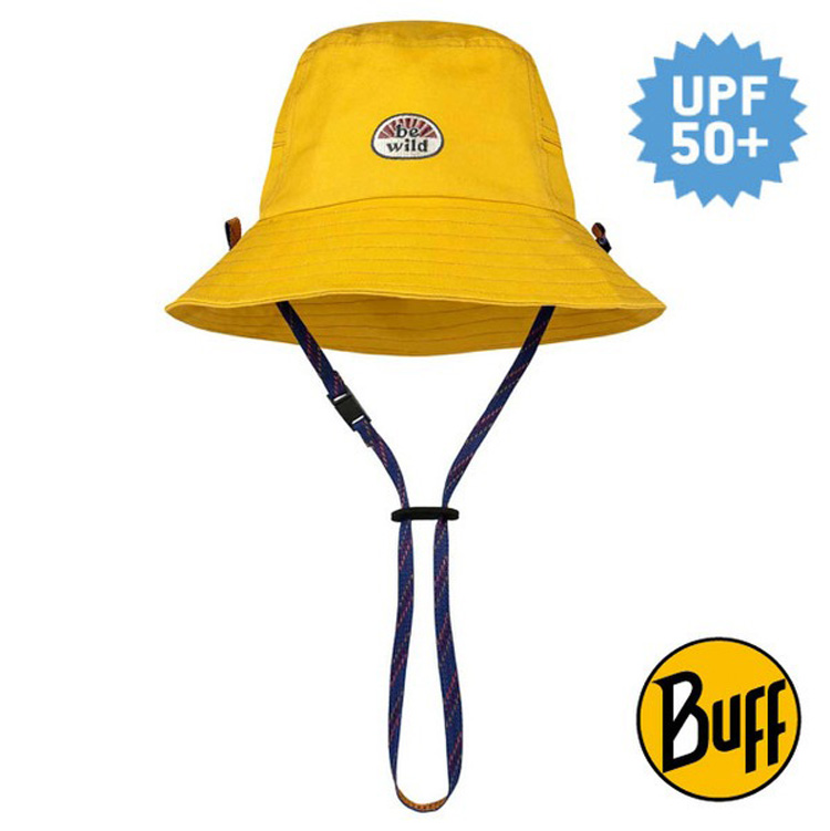 BUFF 高防曬 Booney Hat 抗UV兒童圓盤帽(輕量快乾.可折疊收納.UPF 50+)中盤帽.防曬/BF133698-105 活力黃