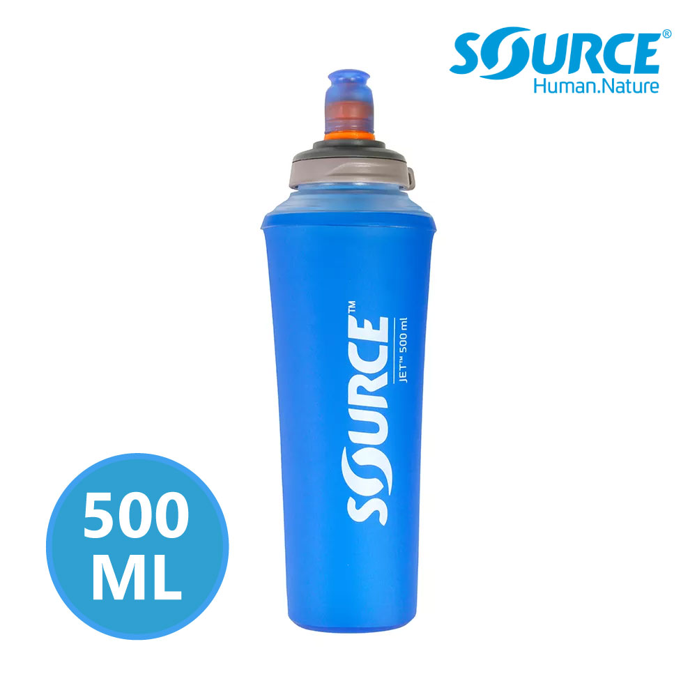 SOURCE Jet 越野輕量軟式水瓶 2070700105 / 藍 0.5L 瓶身可收摺