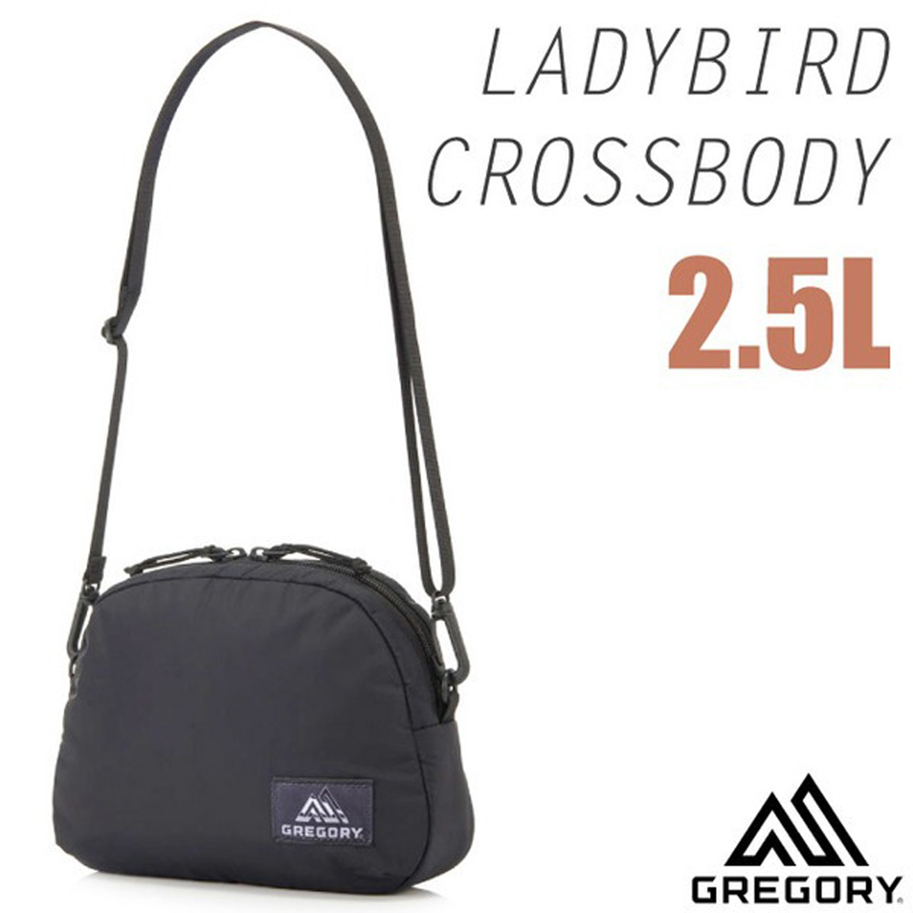 Gregory 美國 LADYBIRD CROSSBODY 多用途休閒時尚肩背包2.5L(可調節肩帶)手提包.日系潮包.零錢包_140954 時尚黑