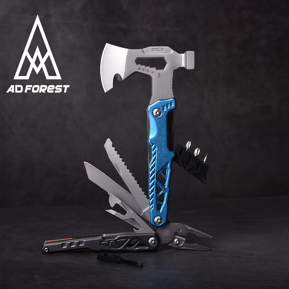 Ad-Forest 烈夙戰術戰斧多用途工具 戶外求生 多功能露營工具 野外求生(兩色任選)