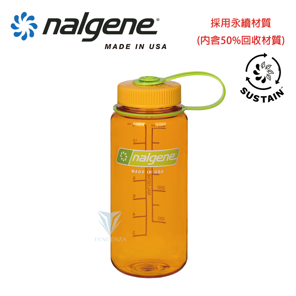 Nalgene 【美國】500cc 寬嘴水壺-柑橘*