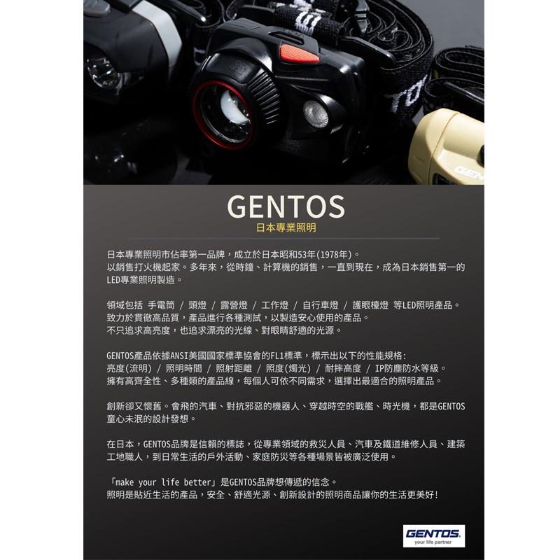 GENTOS - GENTOS ジェントス　25m防水ヘッドライト　未使用品　SR-244DH SR-244DH - GENTOS