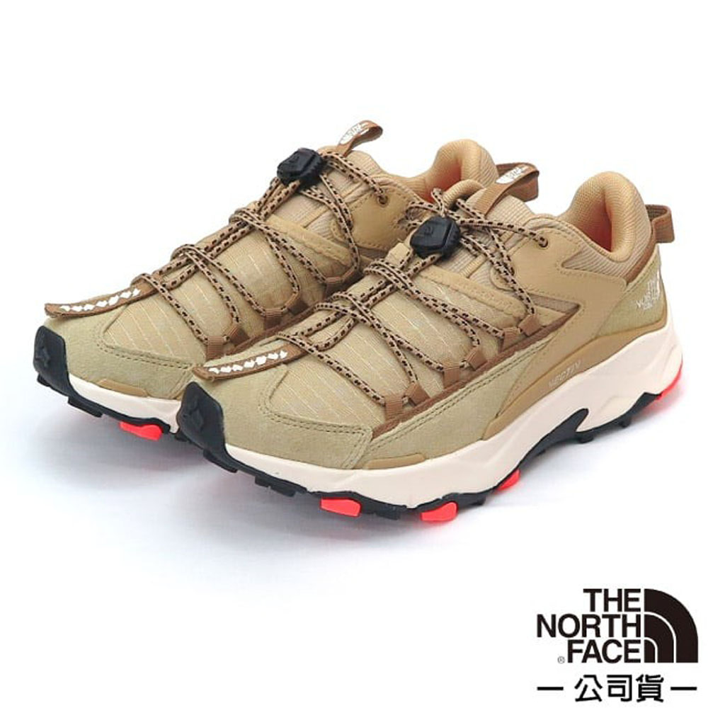 The North Face 北面 女 VECTIV Taraval Tech 休閒鞋.戶外登山健行鞋.運動鞋/Surface CTRL抓地外底/7W4T-QV3 淺棕 N