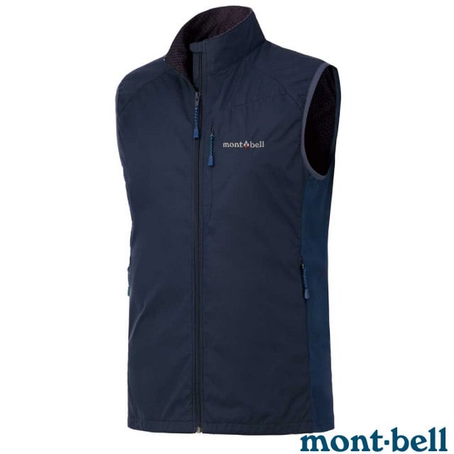 MONT-BELL 女 LIGHT SHELL VEST 軟殼防潑水背心.立領背心/襯裡CLIMAPLUS/ 1106560 GRPH 石墨灰
