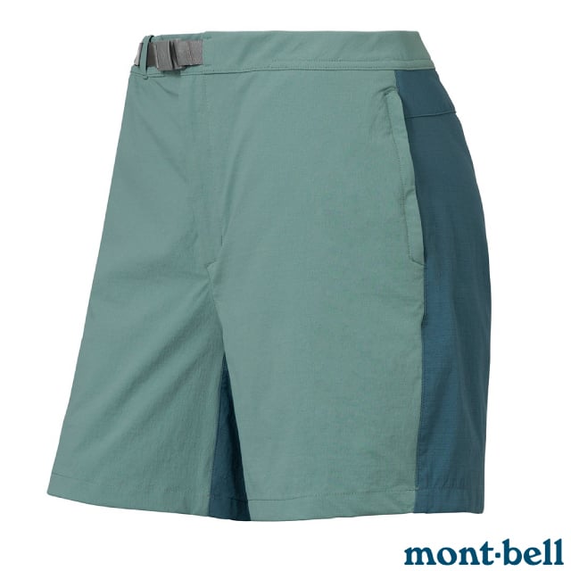女 CANYON SHORTS 輕量 彈性透氣快乾短褲.登山健行褲.休閒運動褲/輕盈.彈性拉伸/1105740 BGN 藍綠
