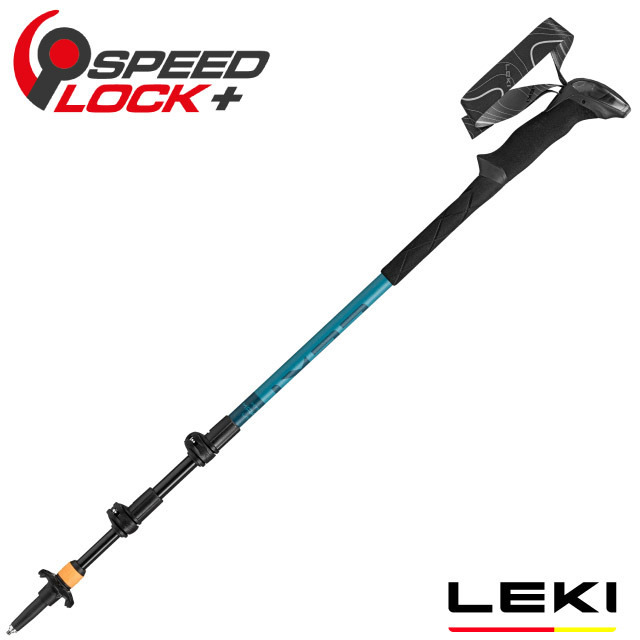 LEKI Makalu Lite AS 輕量長泡棉握把鋁合金快速扣避震登山杖 (100-135cm/單支販售).柺杖/ 65621801S
