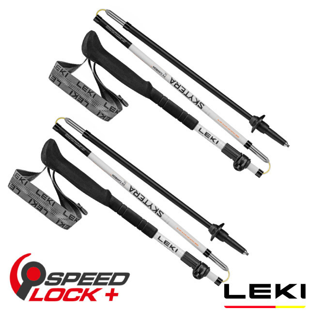 LEKI Skytera FX Carbon SL 長泡棉握把碳纖維折疊快扣登山杖(單支販售))/ 65520661