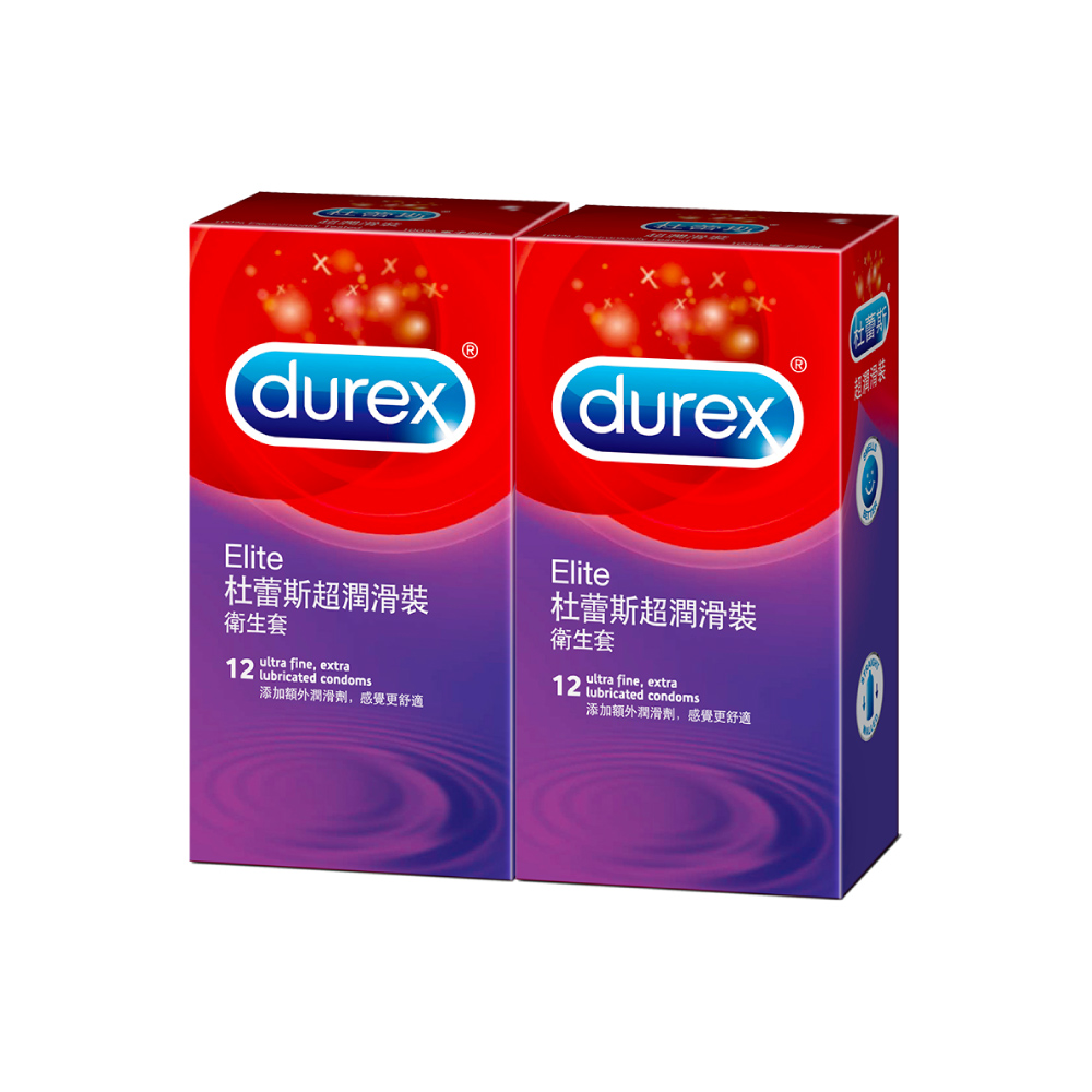 Durex 杜蕾斯 超潤滑裝衛生套12入x2盒(共24入)