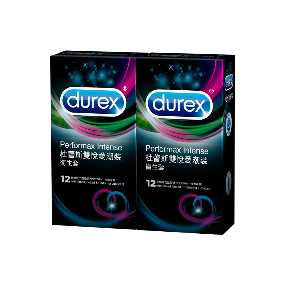 Durex 杜蕾斯 雙悅愛潮裝衛生套12入x2盒(共24入)