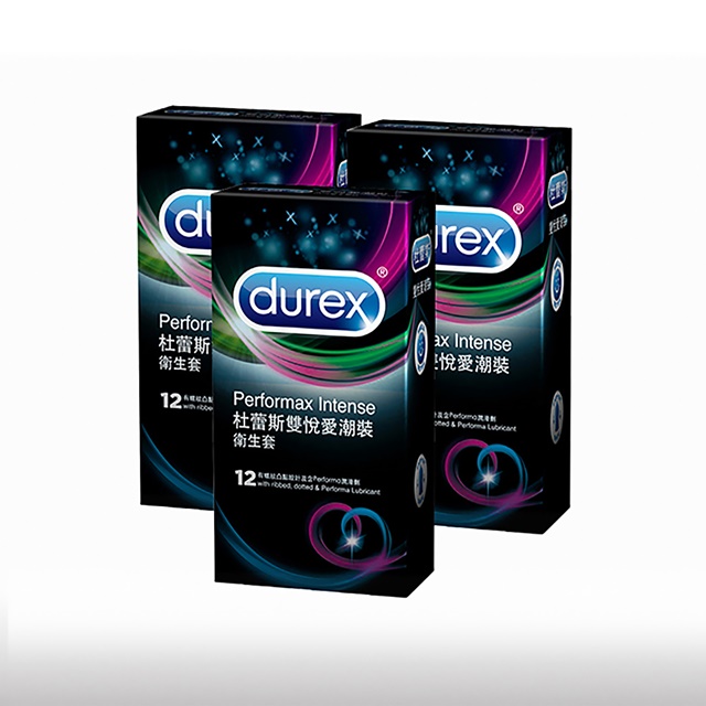 Durex 杜蕾斯 雙悅愛潮裝12入*3盒