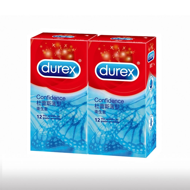 Durex 杜蕾斯 薄型裝保險套12入*2盒